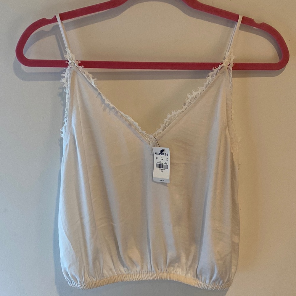 Express white tank top